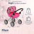 PITUSO Кукольная коляска Bright pink/Ярко-розовый
