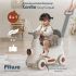 PITUSO Качалка-каталка Паровозик с толкателем Grey/Серый,76*41*73 см