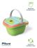 PITUSO Игровой набор Мини кухня в корзине (Десерты) 22,5*19,5*17,5 см, 27 эл-в